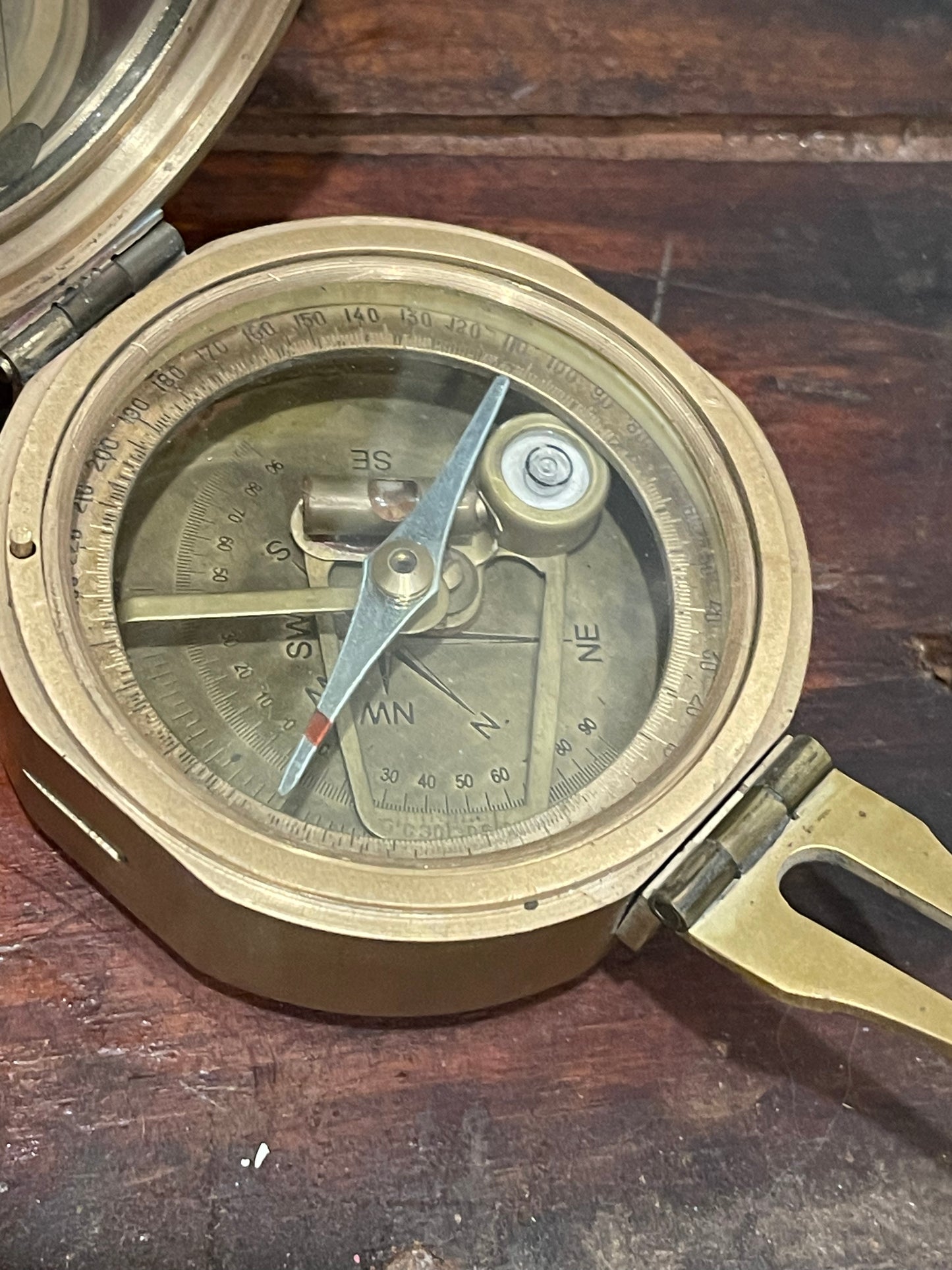 Brinton MKI 1914 Brass Compass Thos. J. Evans, ESQ. London