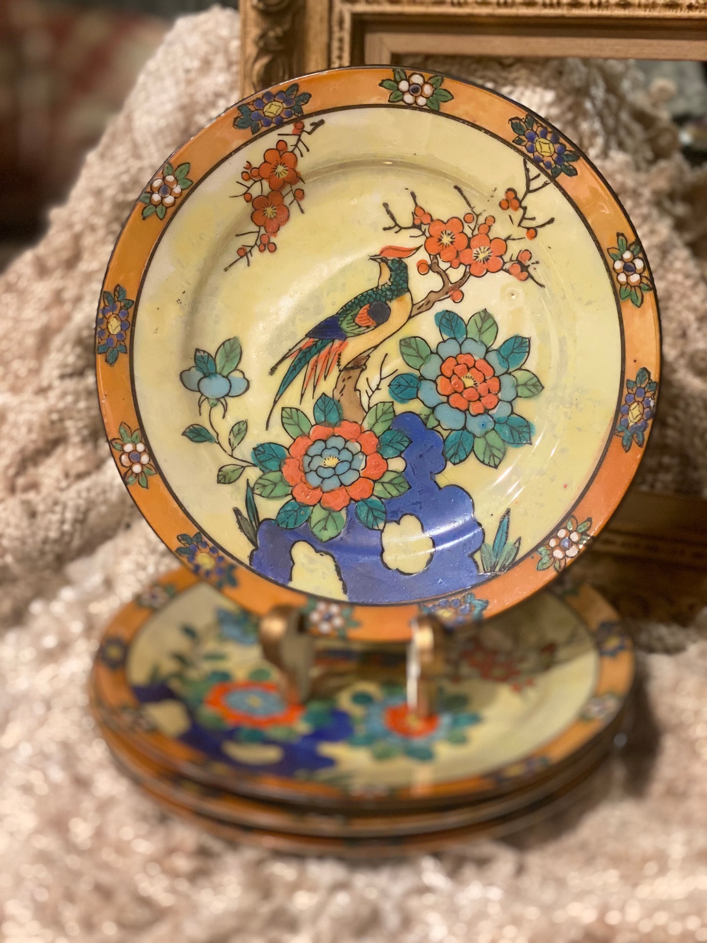 Hand painted plates from Japan