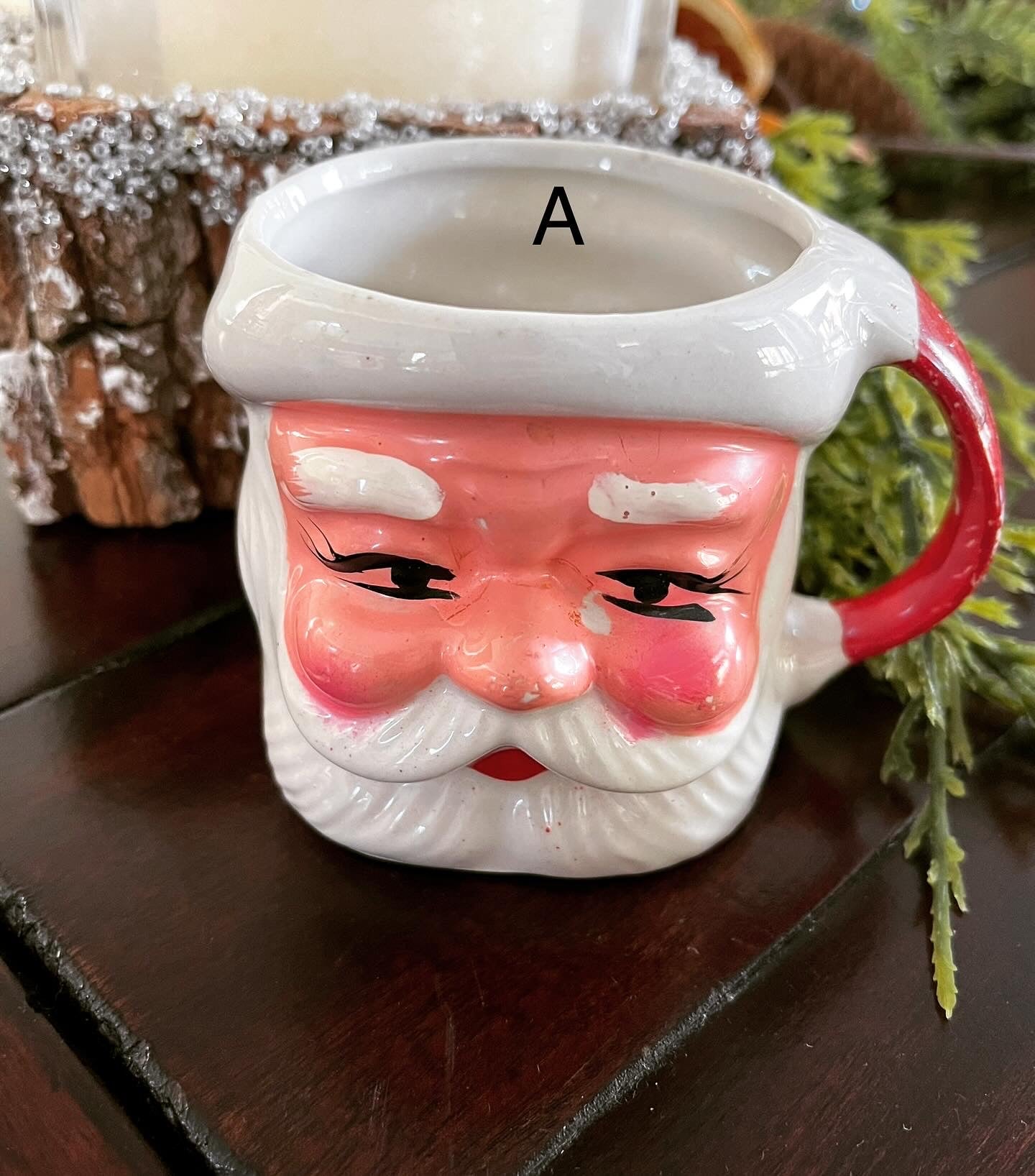 Santa Mugs, Marked Japan (set of 3)