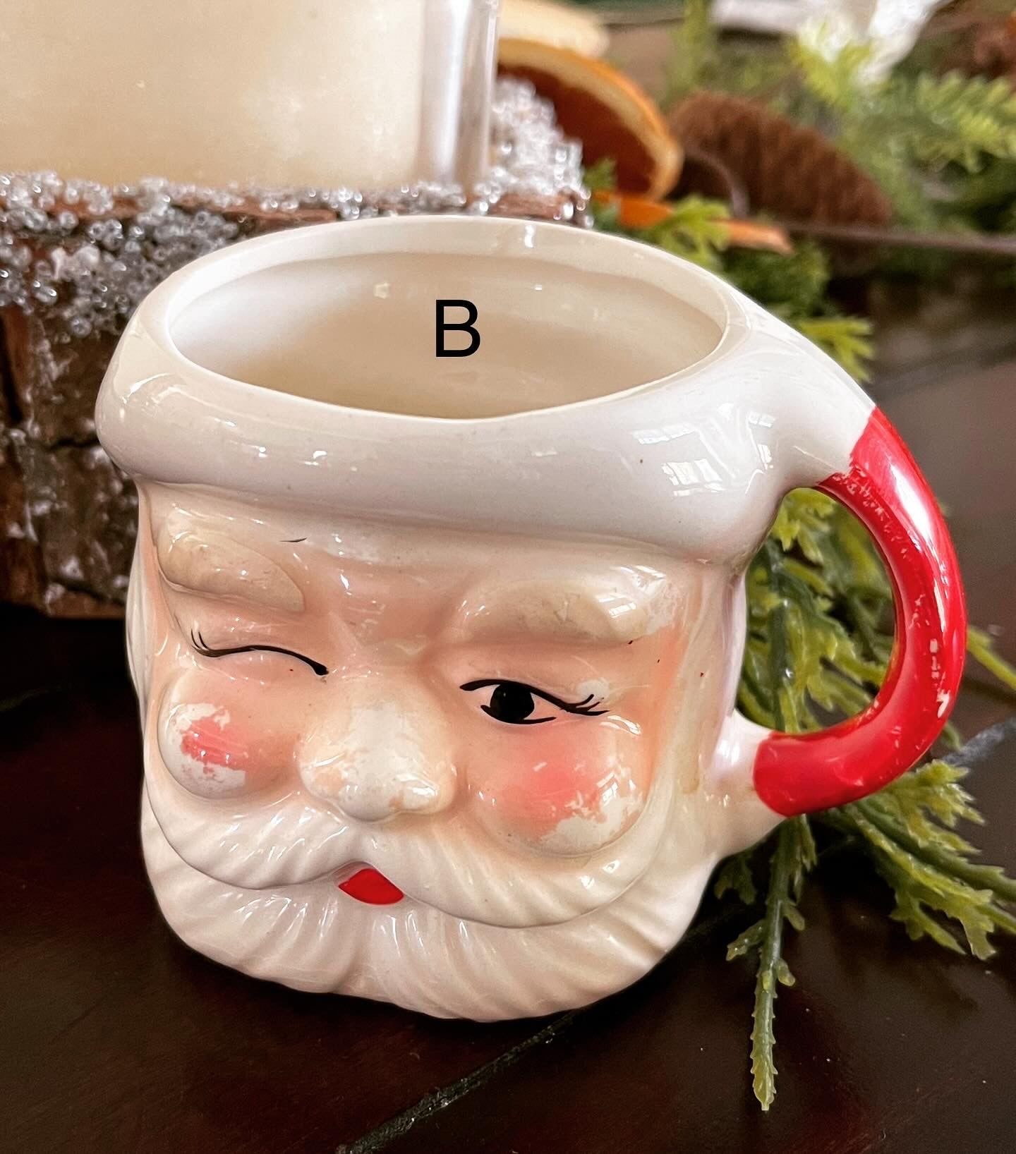 Santa Mugs, Marked Japan (set of 3)