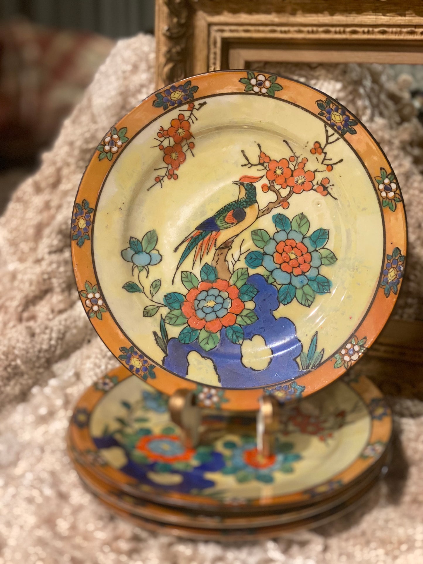 Hand painted plates from Japan