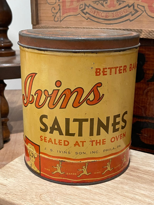 Ivins Saltines Tin