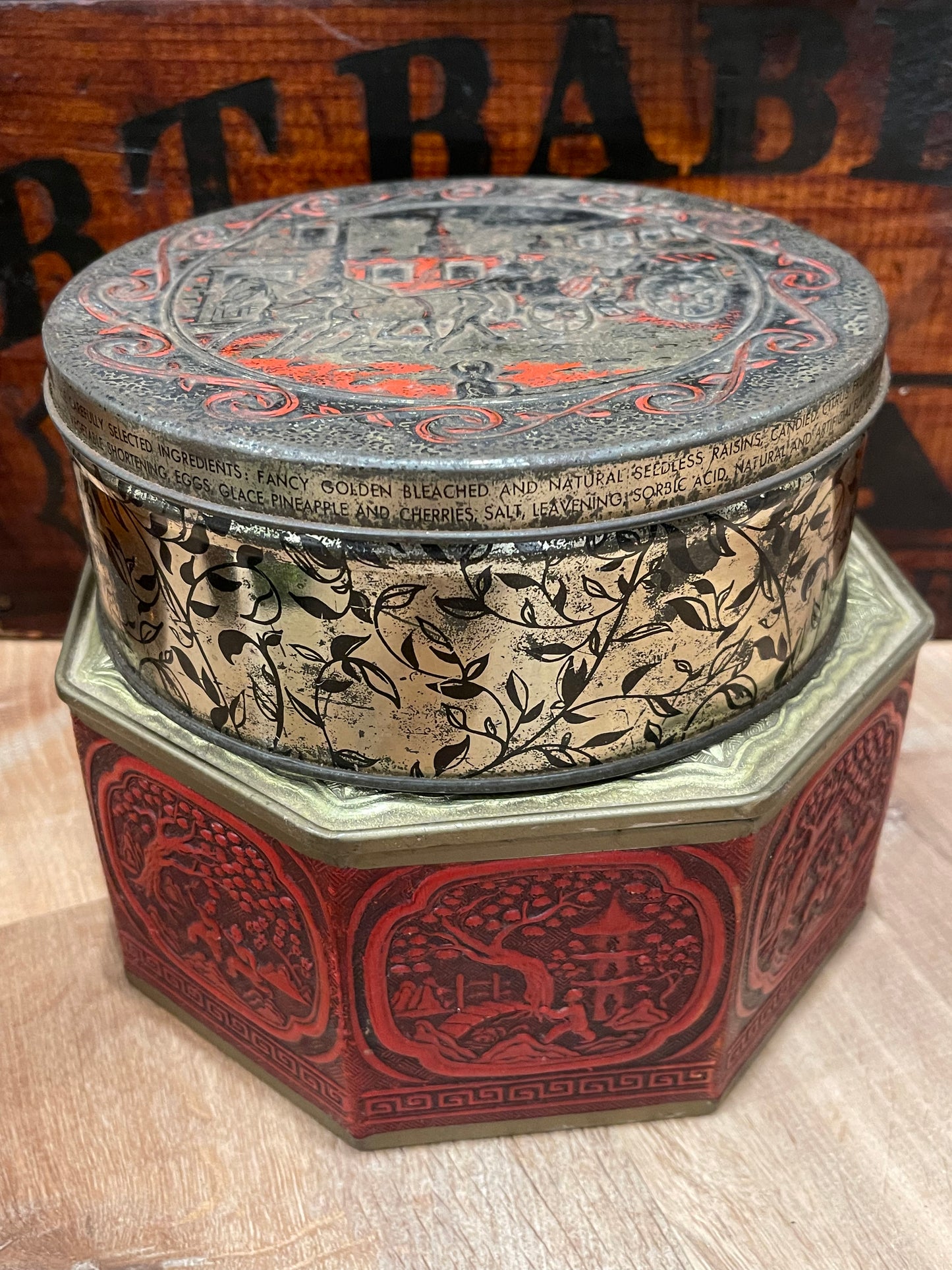 Vintage Cake Tin with Fantastic Patina