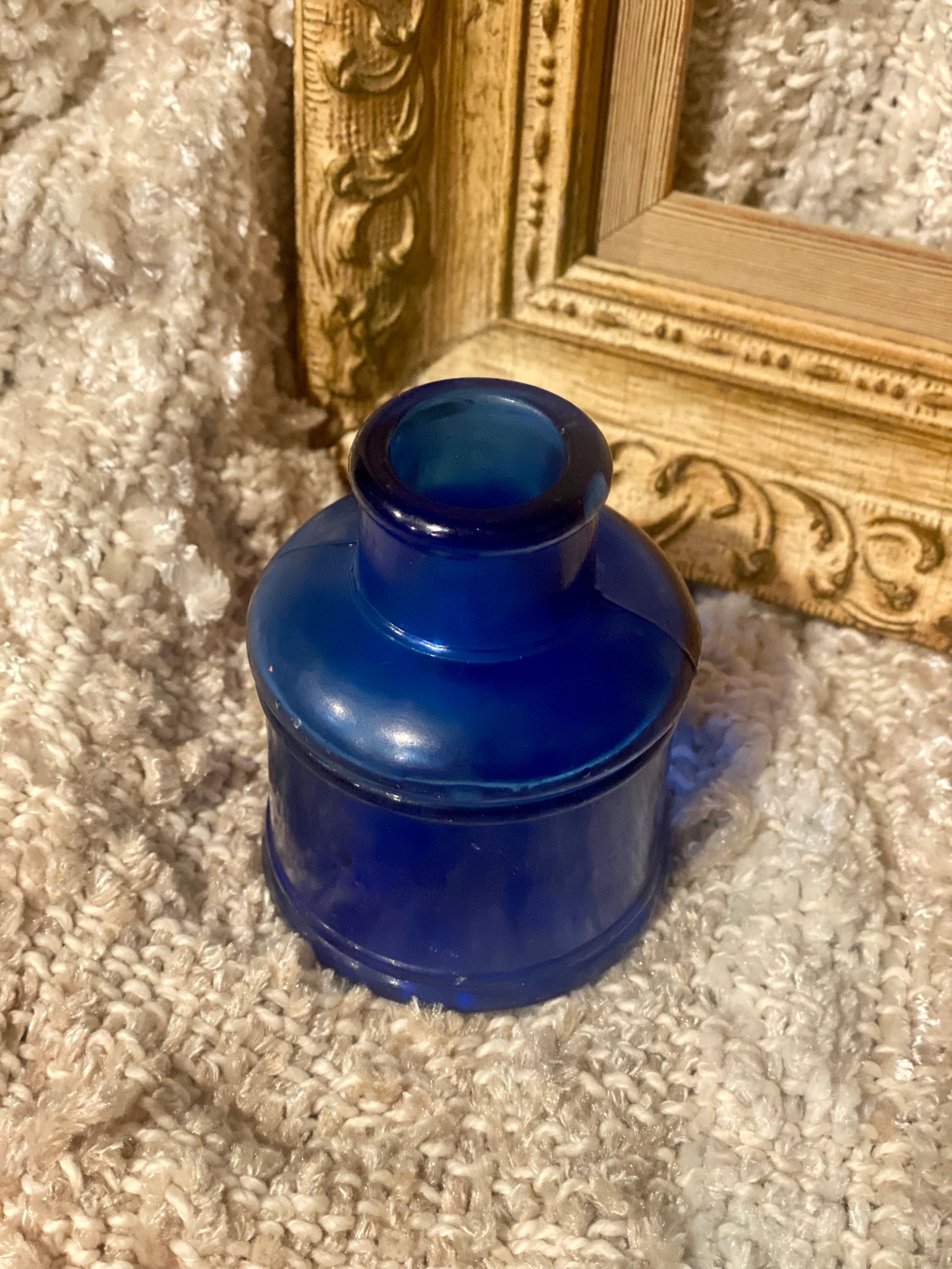 Cobalt Barrel Ink Bottle