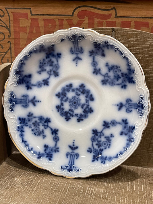 Alfred Meakin 6” Flow Blue Plate