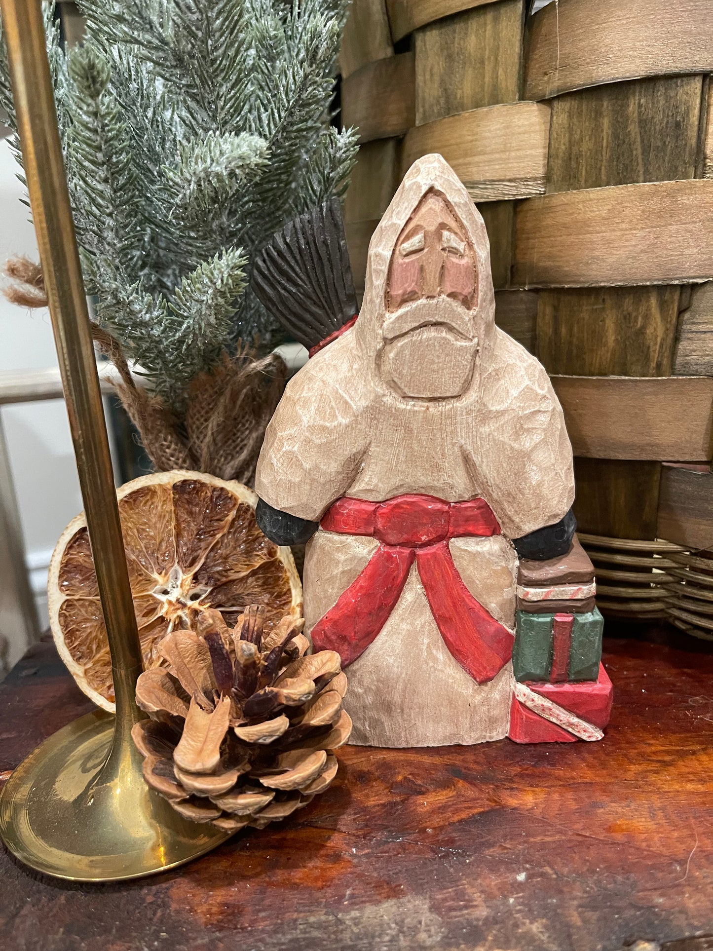 Hand Carved Old World Santa